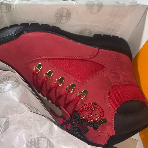 Red timberland field boot - Picture 1 of 3